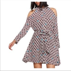 Maje Ralinka Cold Shoulder Crepe Mini Dress